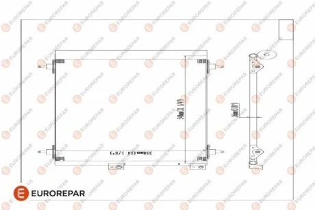 Радіатор кондиціонера Berlingo/Partner 1.6HDI 05 EUROREPAR E163366