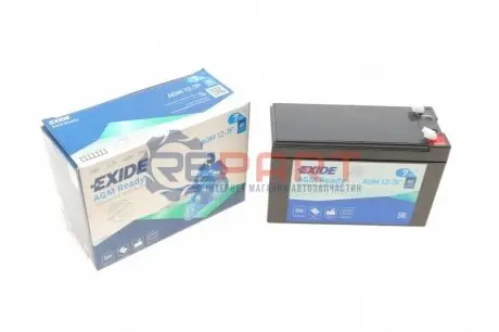 Акумуляторна батарея 7Ah/85A (150x65x100/+L/B0) (AGM) (мото) EXIDE AGM12-7F Купити в Україні
