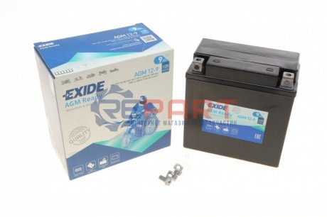 Стартерная батарея (аккумулятор) EXIDE AGM12-9