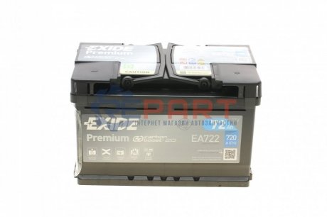 Стартерная батарея (аккумулятор) EXIDE EA722 (фото 1)