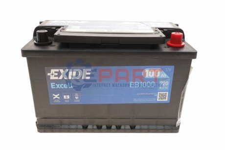 Стартерная батарея (аккумулятор) EXIDE EB1000 (фото 1)