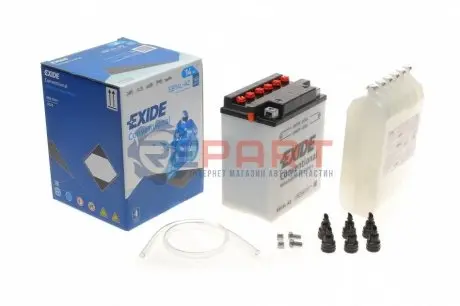 Акумуляторна батарея 14Ah/145A (134.1х89х166/+R/B0) (мото) (сухозаряджений) EXIDE EB14L-A2 Купити в Україні