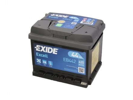 Стартерная батарея (аккумулятор) EXIDE EB442 (фото 1)