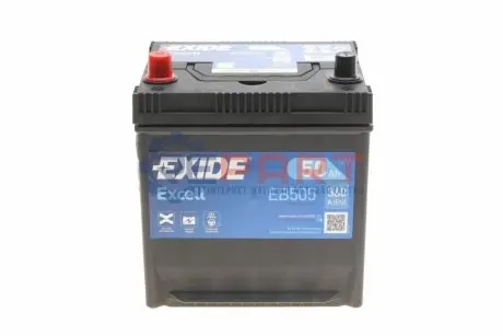 Акумуляторна батарея 50Ah/360A (200x173x222/+L/B0) Excell (Азія) EXIDE EB505 Купити в Україні