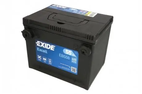 Акумулятор 12В 55Агод./620А EXCELL (L+) 230x180x186 (пусковий) EXIDE EB558 Купити в Україні