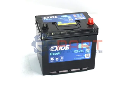 Акумуляторна батарея 60Ah/480A (230x173x222/+R/B01) Excell Азія EXIDE EB604 Купити в Україні