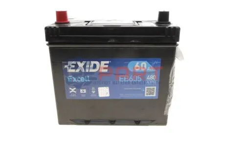Аккумулятор 60Ah-12v Exide EXCELL (230х172х220), L, EN480 Азия EXIDE EB605 Купить в Украине