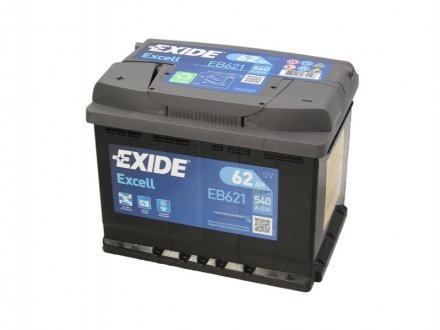 Стартерная батарея (аккумулятор) EXIDE EB621 (фото 1)