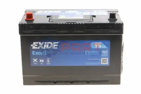 Акумуляторна батарея 95Ah/760A (306x173x222/+L/B1) Excell (Азія) EXIDE EB955 Купити в Україні