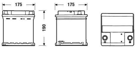 Аккумулятор EXIDE EC400 (фото 1)