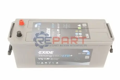 Акумуляторна батарея 140Ah/800A (513x189x223/+L/B00/B0) Strong Pro EFB+ EXIDE EE1403 Купити в Україні