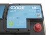 Стартерная батарея (аккумулятор) EXIDE EK600 (фото 2)