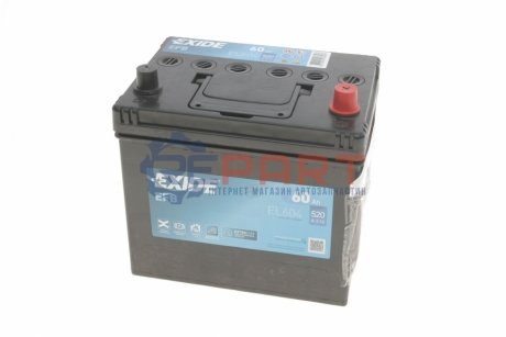 Акумулятор 60Ah-12v START-STOP EFB (230х173х222), R, EN520!. -15% EXIDE EL604 (фото 1)