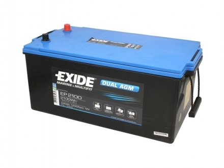 Акумулятор 12В 240Агод./1200А DUAL AGM EXIDE EP2100