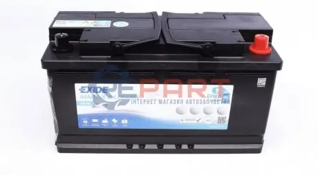 Акумуляторна батарея 95Ah 850A (353x175x190/+R/B13) (Dual AGM/для водного транспорту) EXIDE EP800 Купити в Україні