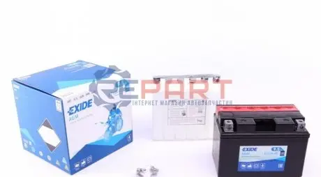 Аккумулятор 9,5Ah-12v AGM (150х87х105) L, EN130 EXIDE ET12A-BS Купить в Украине