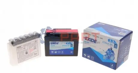 Аккумулятор 2,3Ah-12v AGM (113х48х85) R, EN35 EXIDE ETR4A-BS Купить в Украине