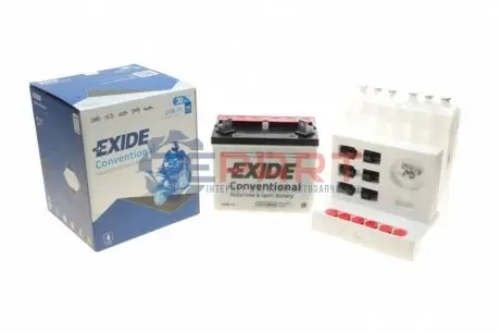 Акумуляторна батарея 30Ah/300A (196x130x180/+R/B0) (мото) (сухозаряджений) EXIDE U1R-11 Купити в Україні