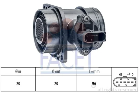 MASS AIR FLOW (MAF) SENSORS FACET 101325 Купити в Україні