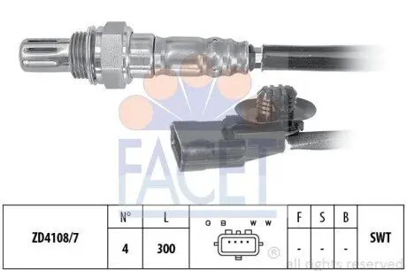 Лямбда зонд FACET 108132 Купити в Україні
