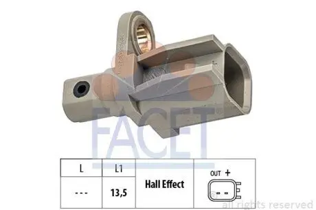 Фото Датчик швидкості FACET (21.0136) зображення 1