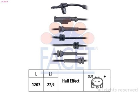 Автозапчастина FACET 210214