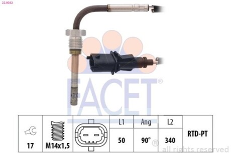 Автозапчастина FACET 220042