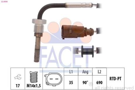 Автозапчастина FACET 220098