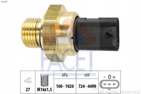 Автозапчастина FACET 250017 (фото 1)