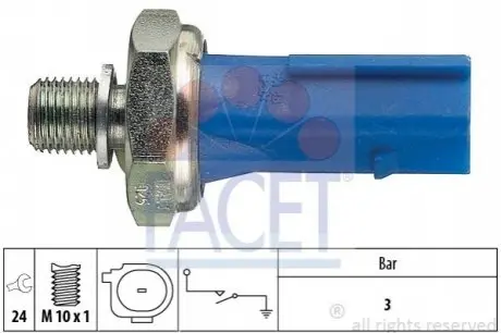 Датчик тиску масла FACET 70212 Купити в Україні