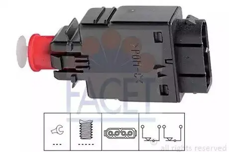 Датчик стоп-сигналу BMW 3(E36)/ 5(E34)/ 7(E32)/ Z3(E36) 1.6-5.6 85-03 FACET 7.1081 Купить в Украине