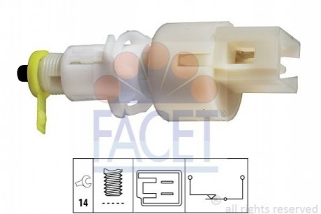 Выключатель стоп-сигнала FACET 7.1108 (фото 1)