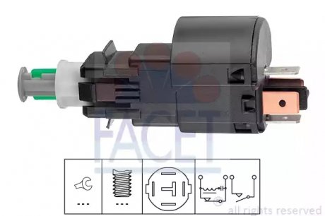 Выключатель фонаря сигнала тормоза FACET 71163 (фото 1)