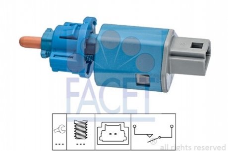 Выключатель стоп-сигнала Megane 96- FACET 7.1274