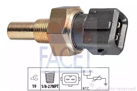 Датчик температури охолоджуючої рідини FACET 73119