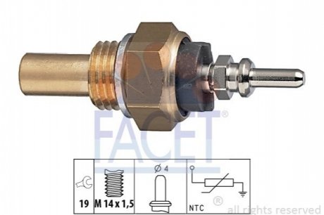 Датчик температуры MB W124/T1 OM601/602 85-96 FACET 7.3131