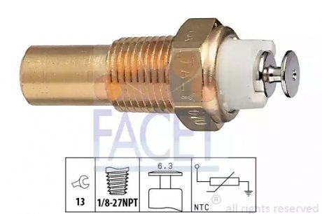 Датчик температуры охлаждения жидкости. Датчик, температура охлаждающей воды. Датчик, температура охлаждающей жидкости FACET 73235