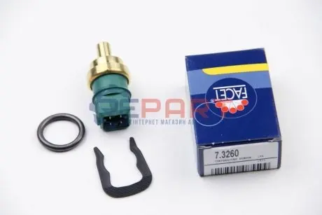 Датчик температури рідини охолодження. Датчик, температура охлаждающей жидкости. Датчик, температура охлаждающей жидкости FACET 7.3260 Купити в Україні