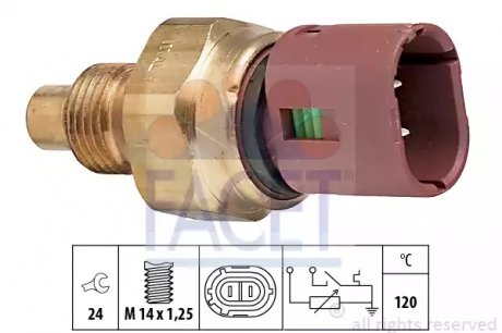 Датчик температуры жидкости охлаждения FACET 73522