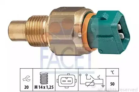 Датчик температуры Ducato/Jumper 1.9D/Berlingo FACET 7.3542 Купить в Украине