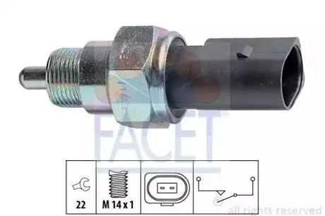 Вимикач фар заднього ходу FACET 7.6238 Купити в Україні