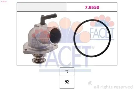 Термостат системы охлаждения FACET 78174 Купить в Украине