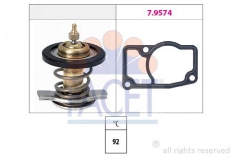 Термостат Opel Astra G/Vectra C/Saab 9-3/9-5 2.0/2.2 DTI 02- (92C) FACET 7.8607 (фото 1)