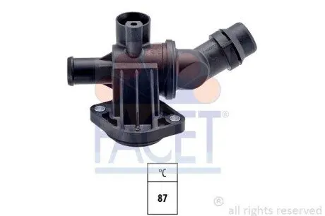 Термостат VW Passat 2.0 FSI 05-10 (87°C) FACET 7.8681 Купити в Україні