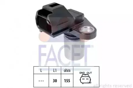 Датчик положення колінвалу Ford Focus II/Mondeo IV/Volvo C70/XC90 2.0-4.4 95-15 FACET 9.0263 Купити в Україні