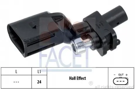 Датчик положення колінвалу Audi/Skoda/VW 1.4/1.4TSI 03-10 FACET 9.0552 Купити в Україні