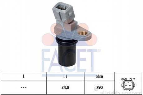 Датчик частоти обертання, керування двигуном FACET 90641 (фото 1)