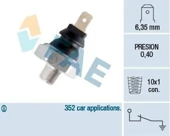 Датчик давления смазки FAE 11060 Купить в Украине