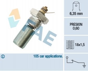 Датчик давления смазки FAE 12260
