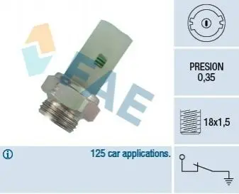 Датчик давления смазки FAE 12380